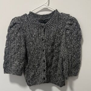 Zara Black and Gray Cardigan NWT Cropped